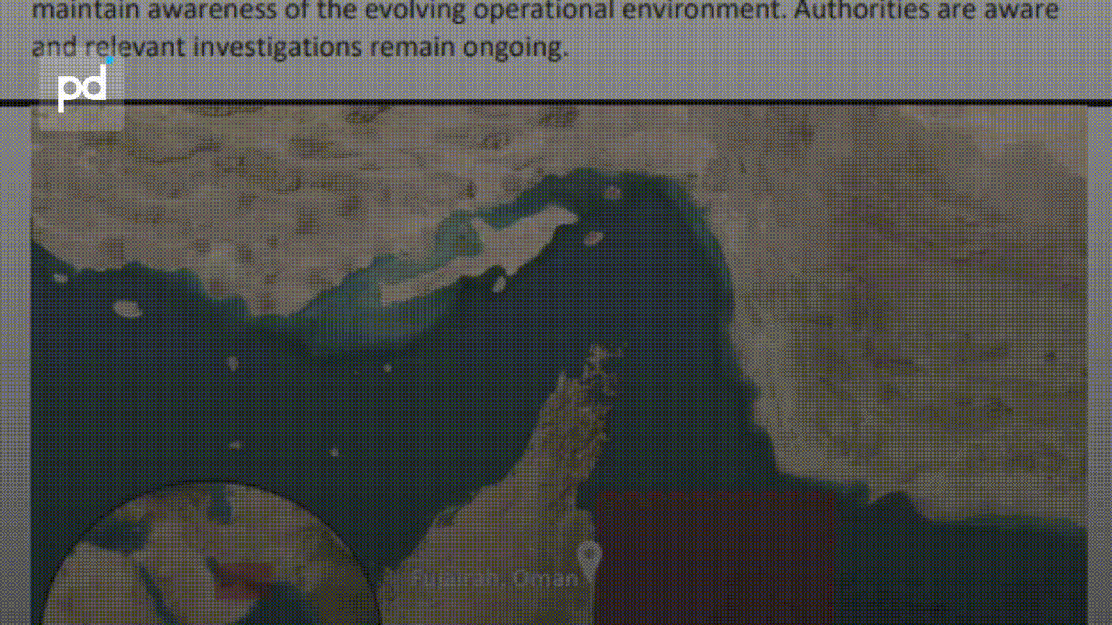 CENTCOM Disables Tanker in Gulf of Oman Enforcing Iran Naval Blockade