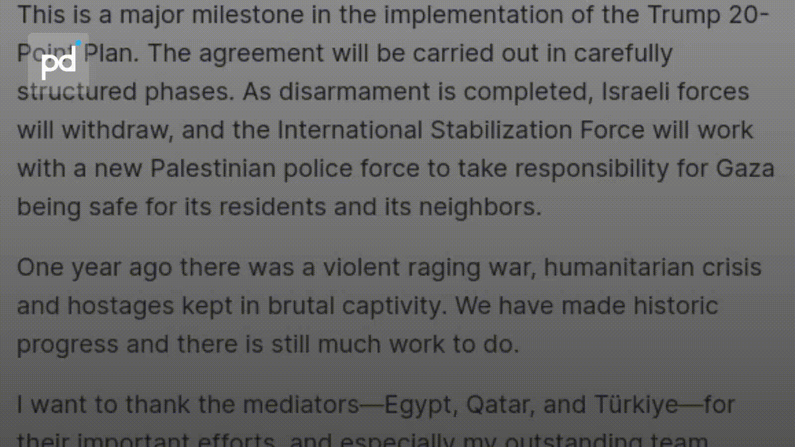 Trump Announces Hamas Disarmament Deal, Gaza Armed Groups to Stand Down