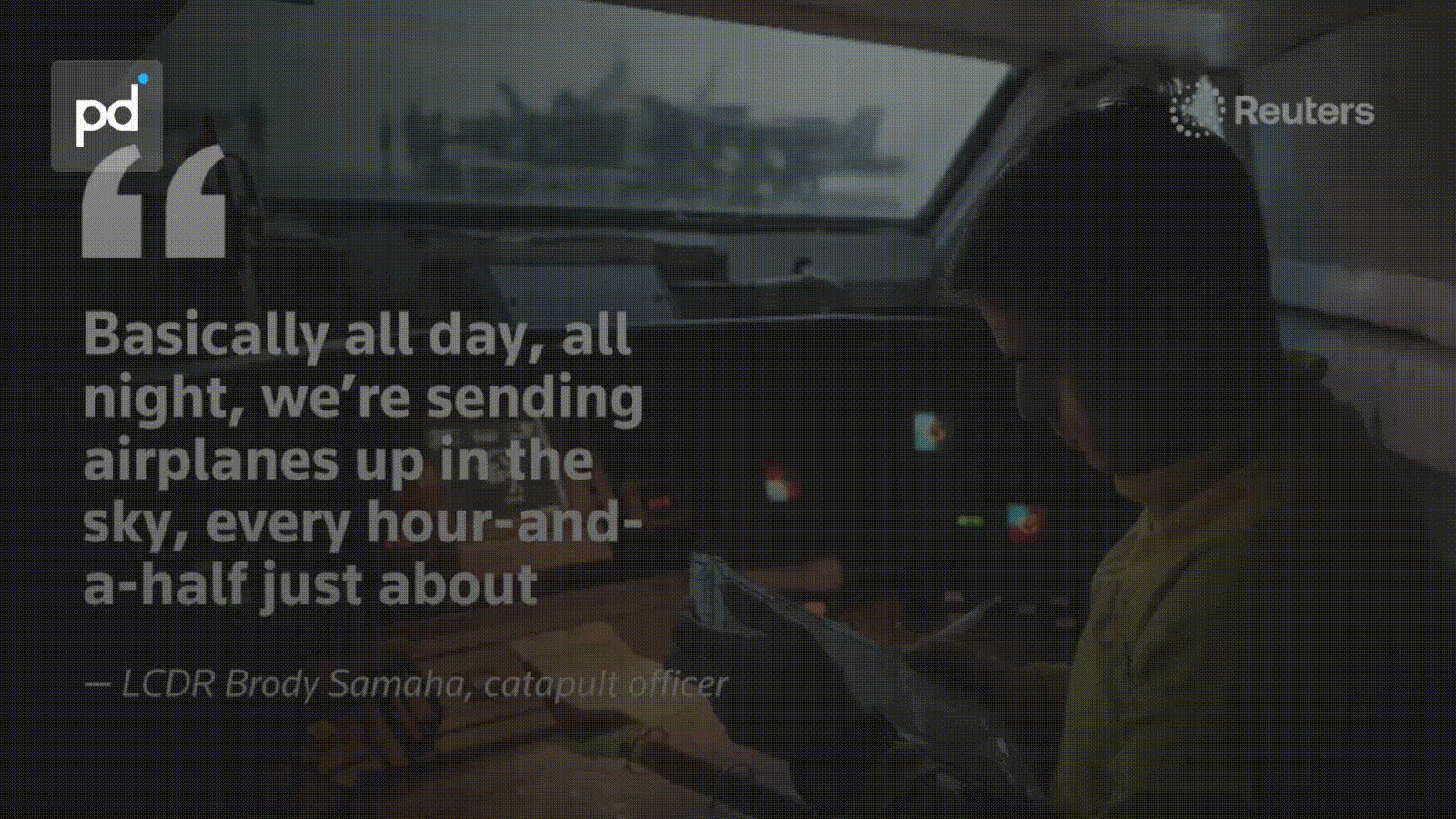 USS George Washington: Strikes on Iran Every 90 Minutes, Reuters Reports