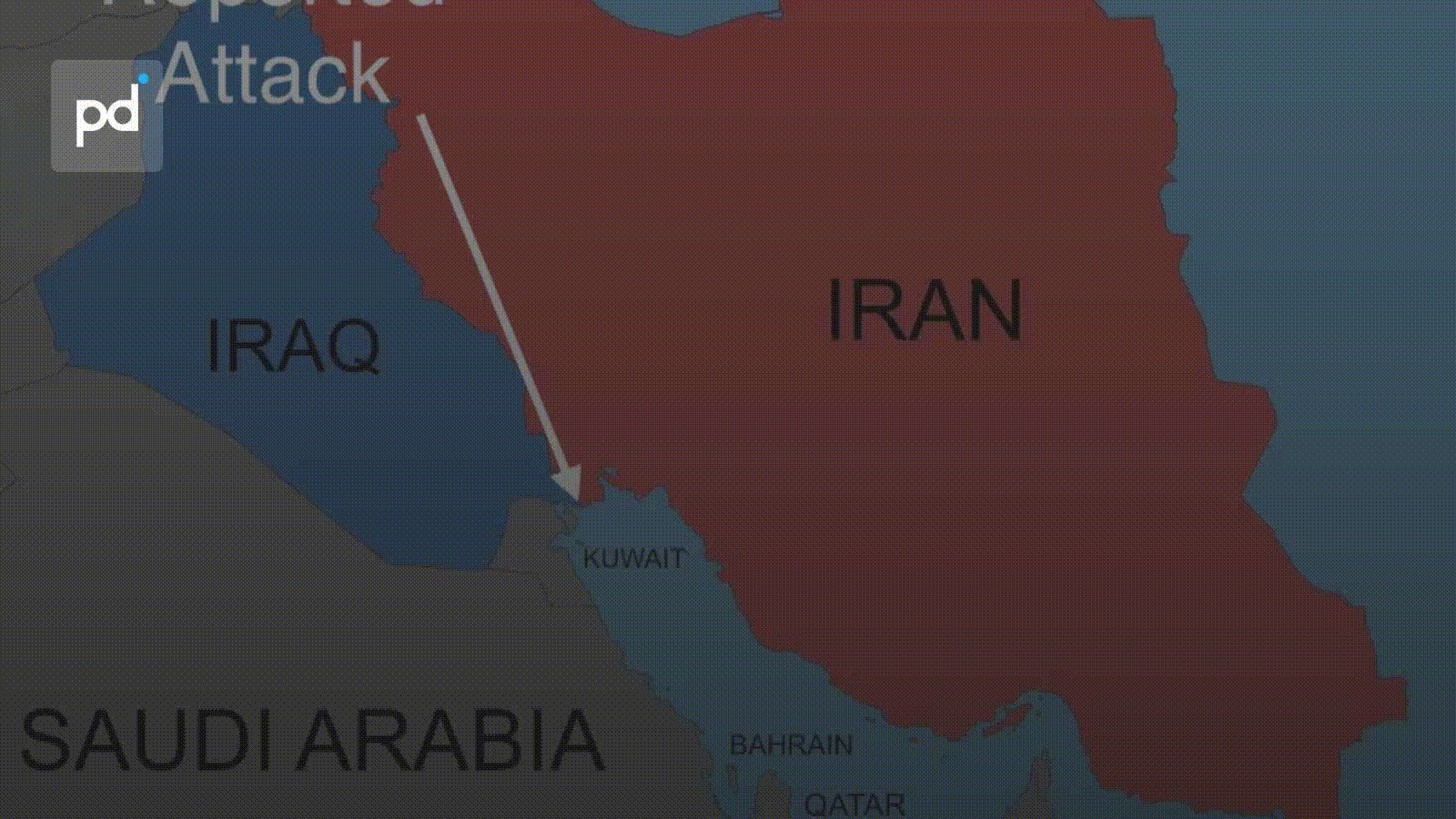 Vessel Attacked and on Fire Near Basra; Iran Blamed for Strike