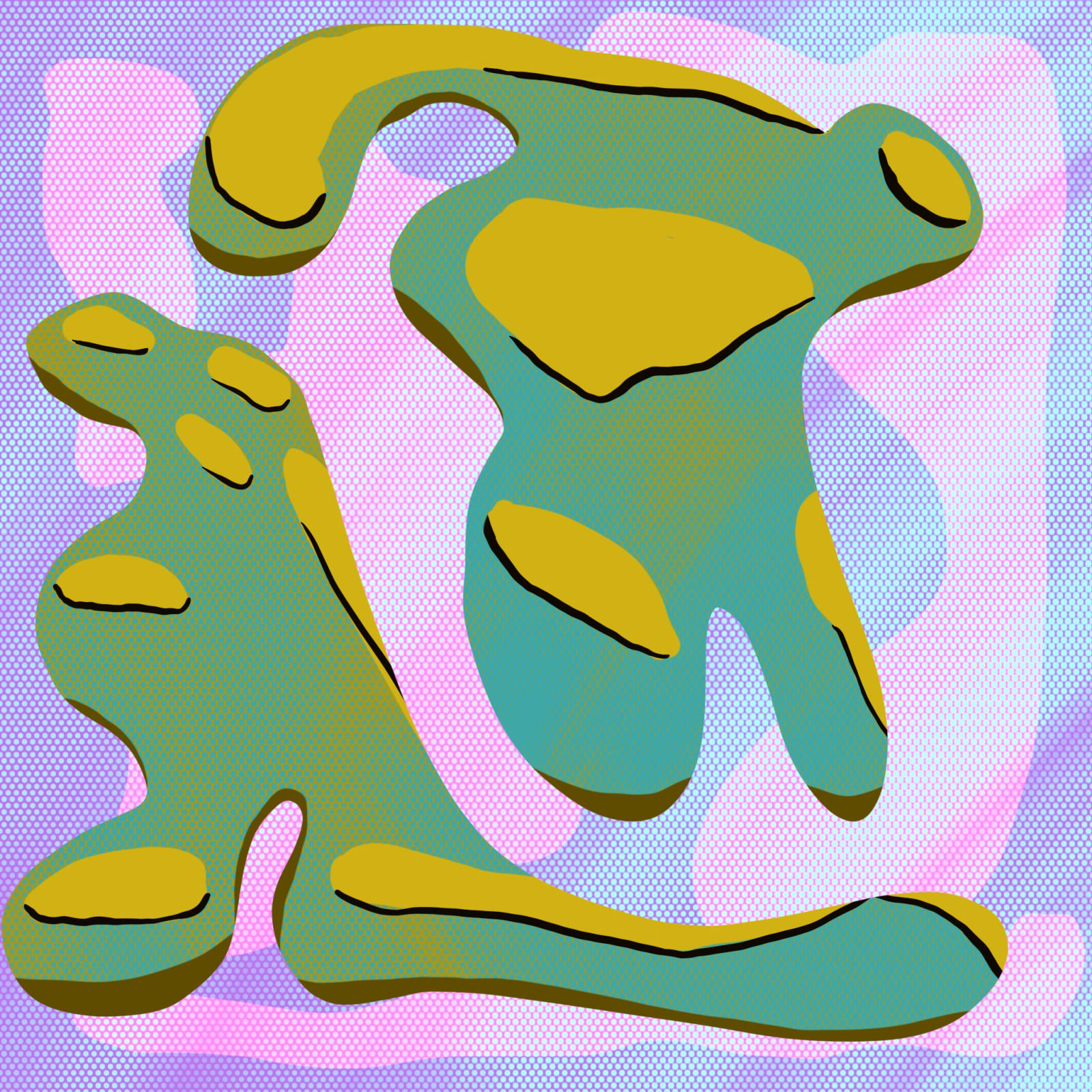 Artwork titled “Abstract Brash and Bold”