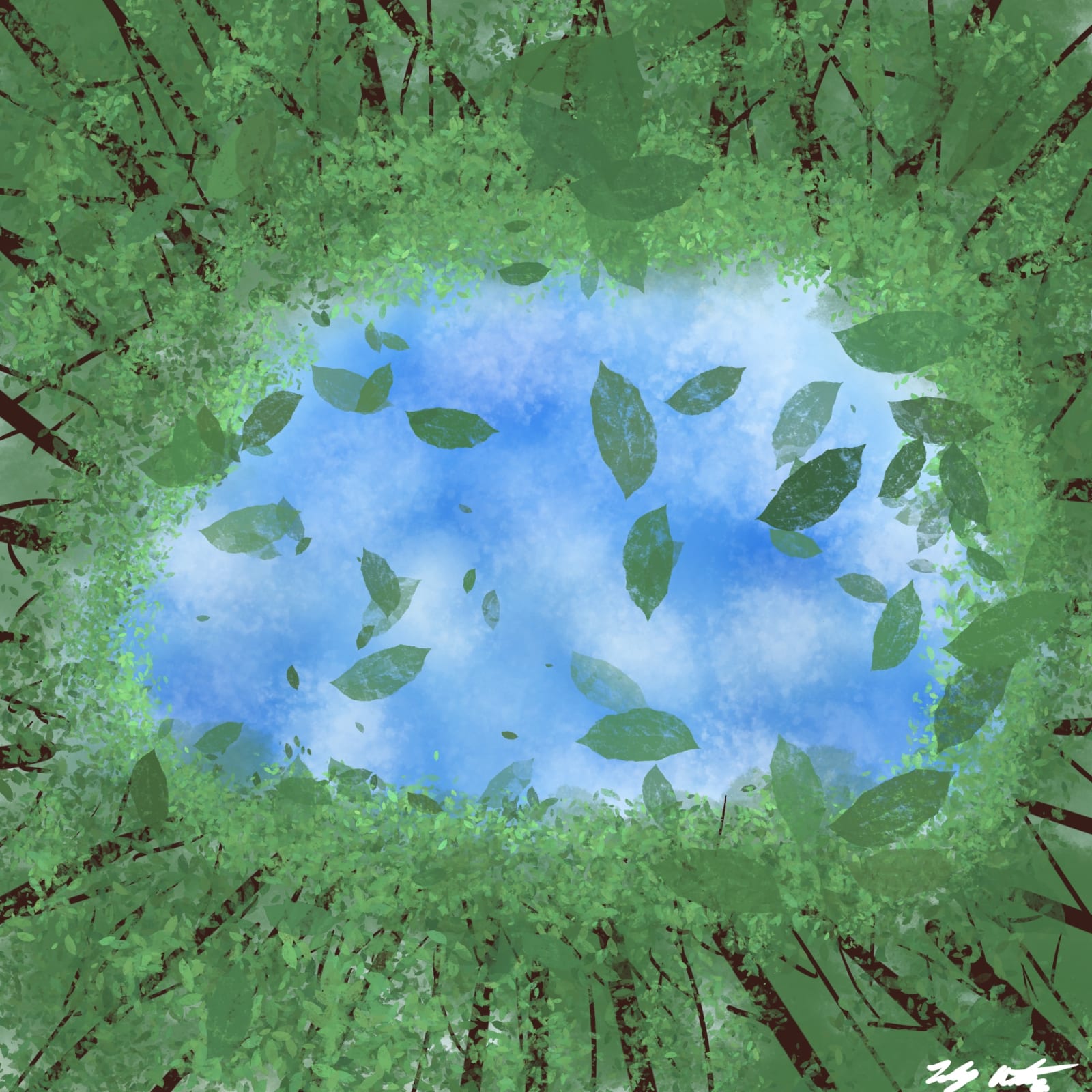 Artwork titled “Forest Sky”