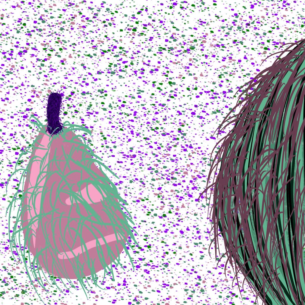 Artwork titled “Fuzzy Fruit”