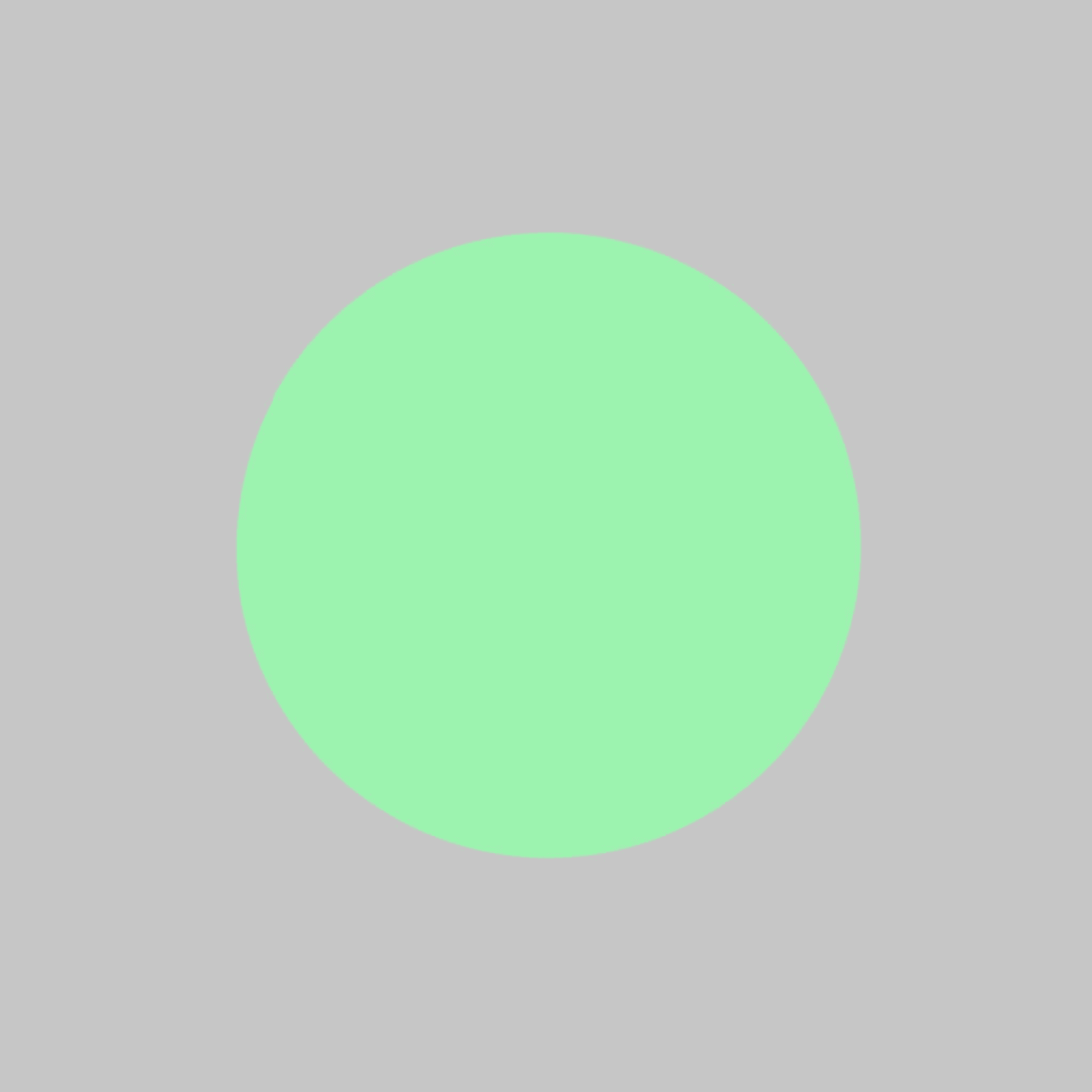 Artwork titled “Green Circle”