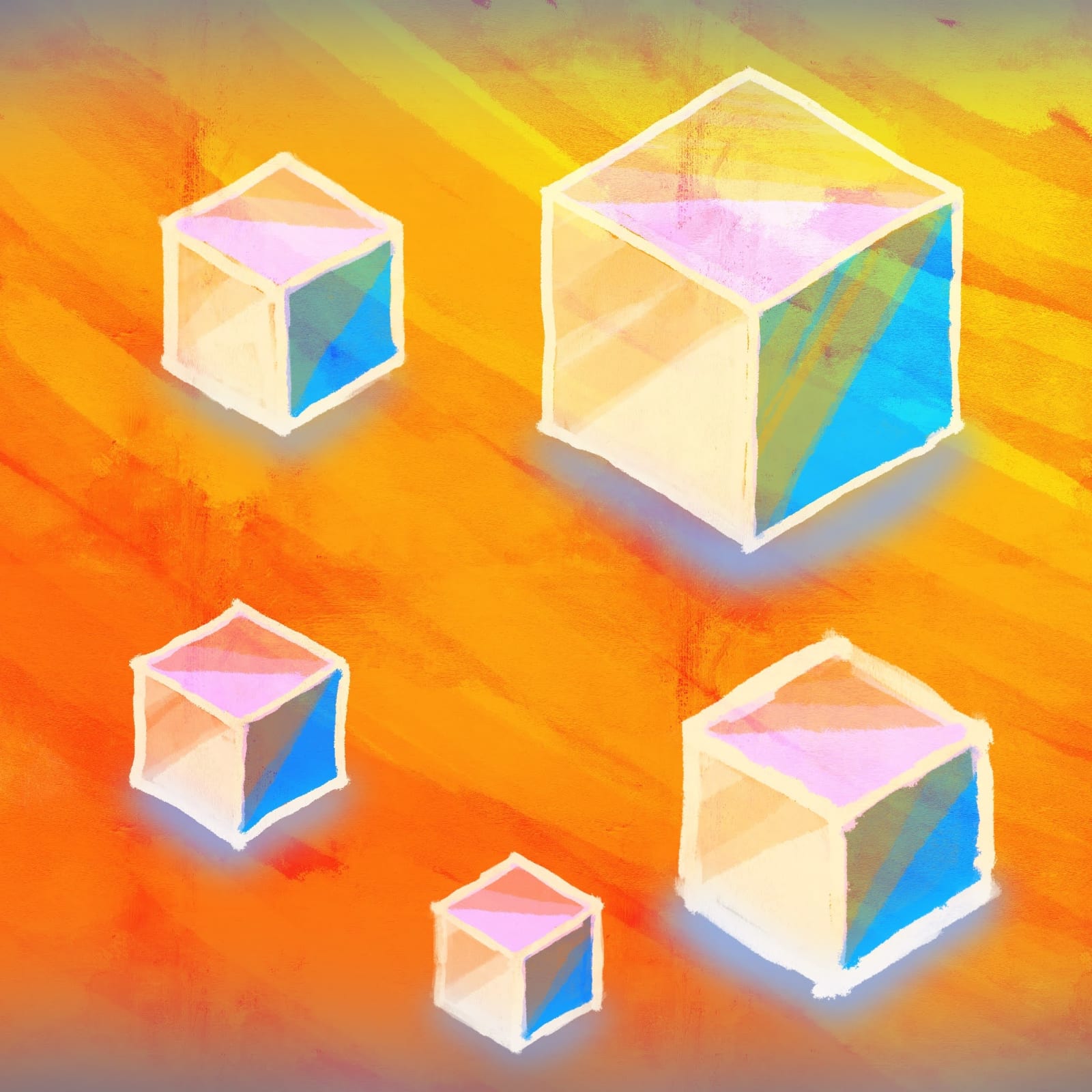 Artwork titled “Ice Cubes On Mars”