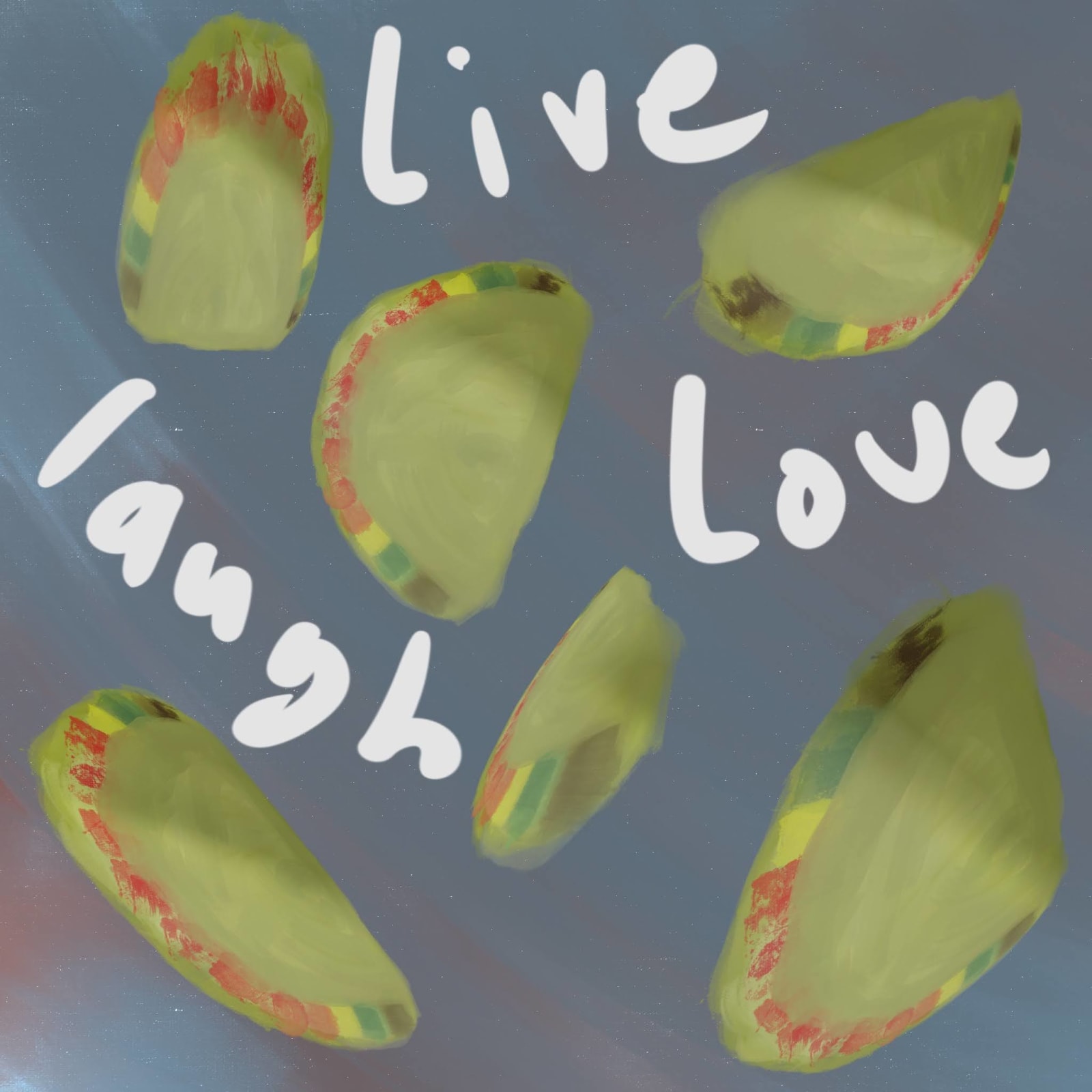 Artwork titled “Live, Laugh, Love”