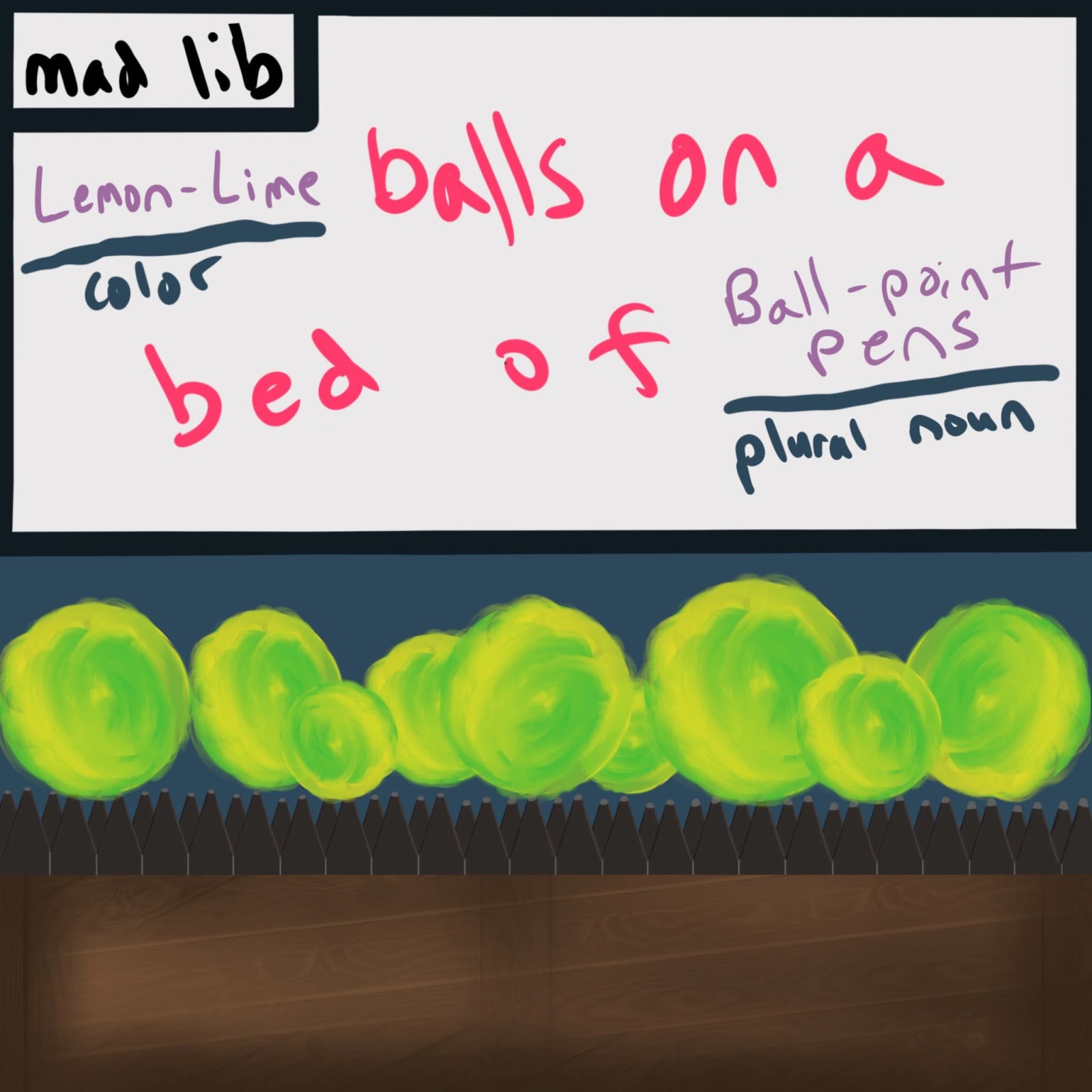 Artwork titled “Mad Lib 1”