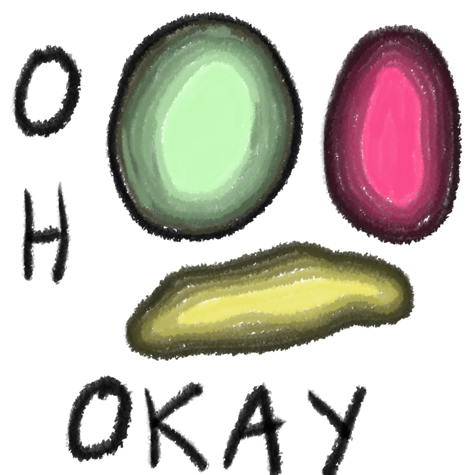 Artwork titled “OH OKAY”