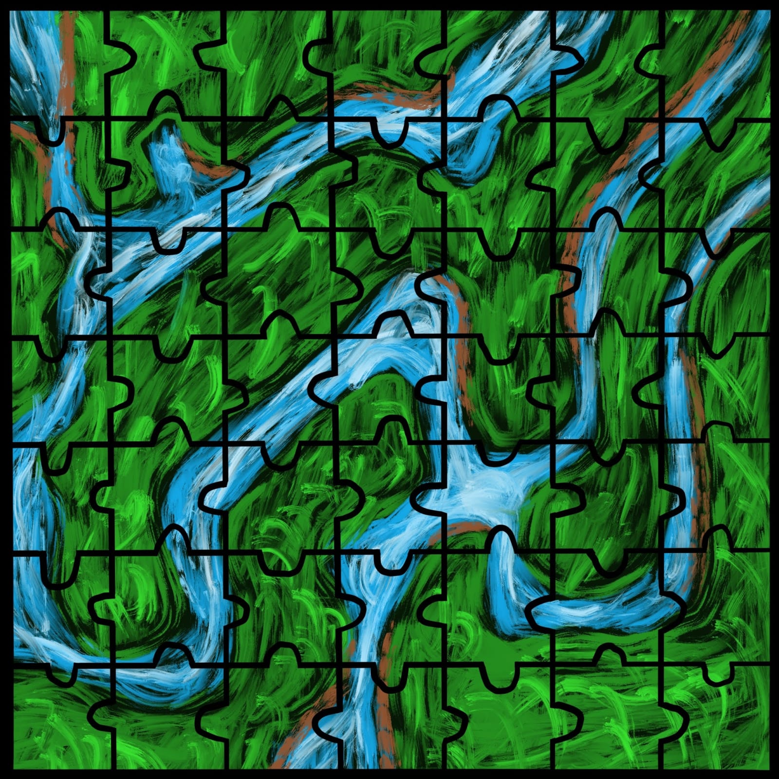 Artwork titled “Stream Puzzle”