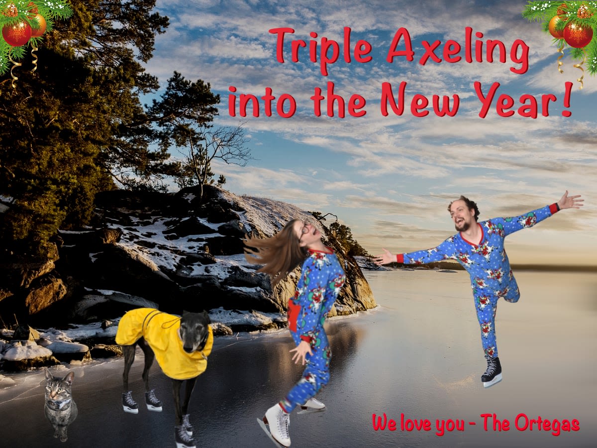 2020 holiday card illustrated by Teddy Ortega