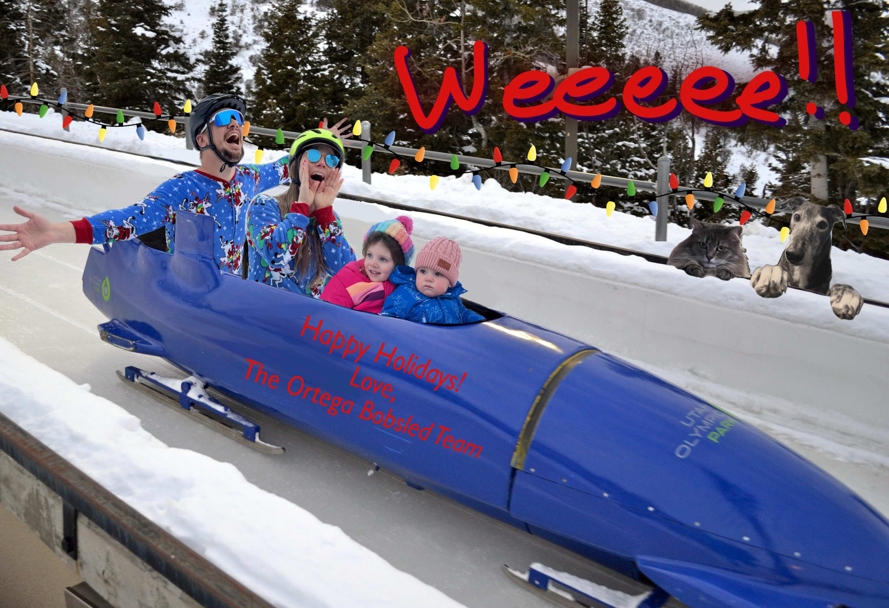 2025 holiday card illustrated by Teddy Ortega