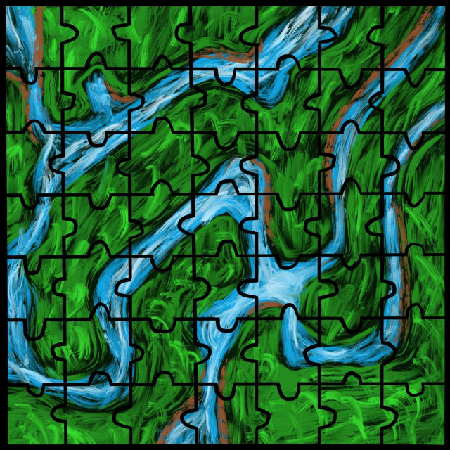 Artwork titled “Stream Puzzle”