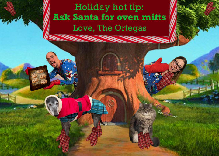 2022 holiday card illustrated by Teddy Ortega