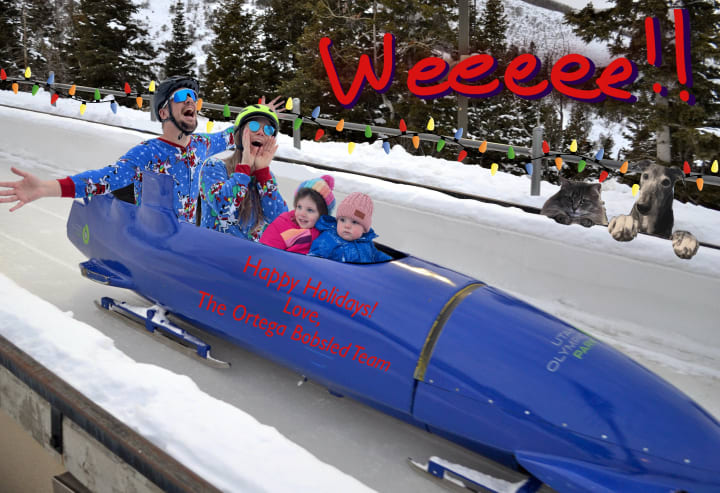 2025 holiday card illustrated by Teddy Ortega