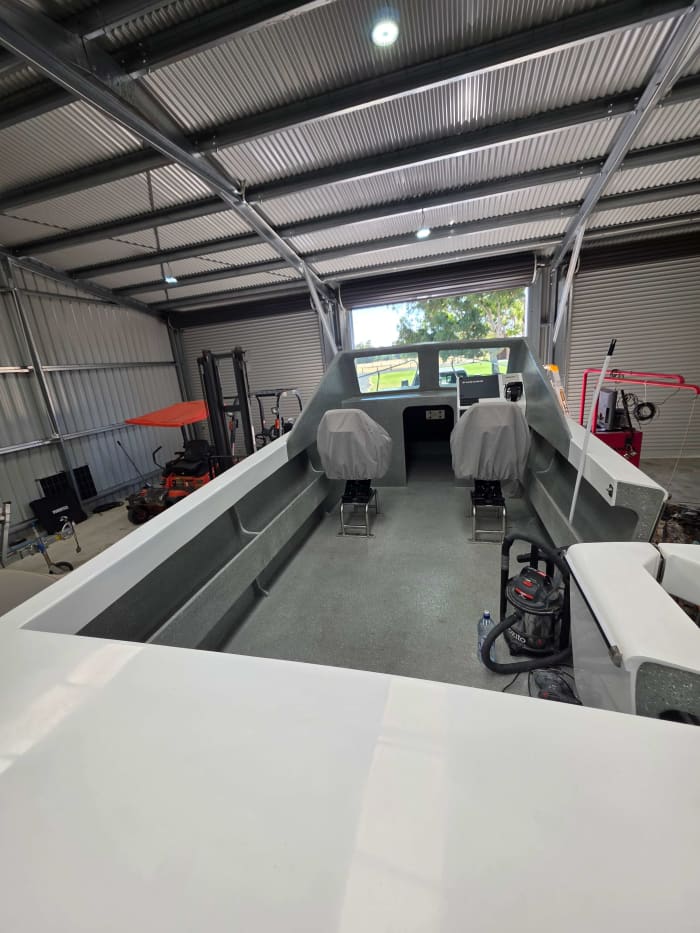 1974 Custom Norweign Fiberglass Project 8.5m — Before