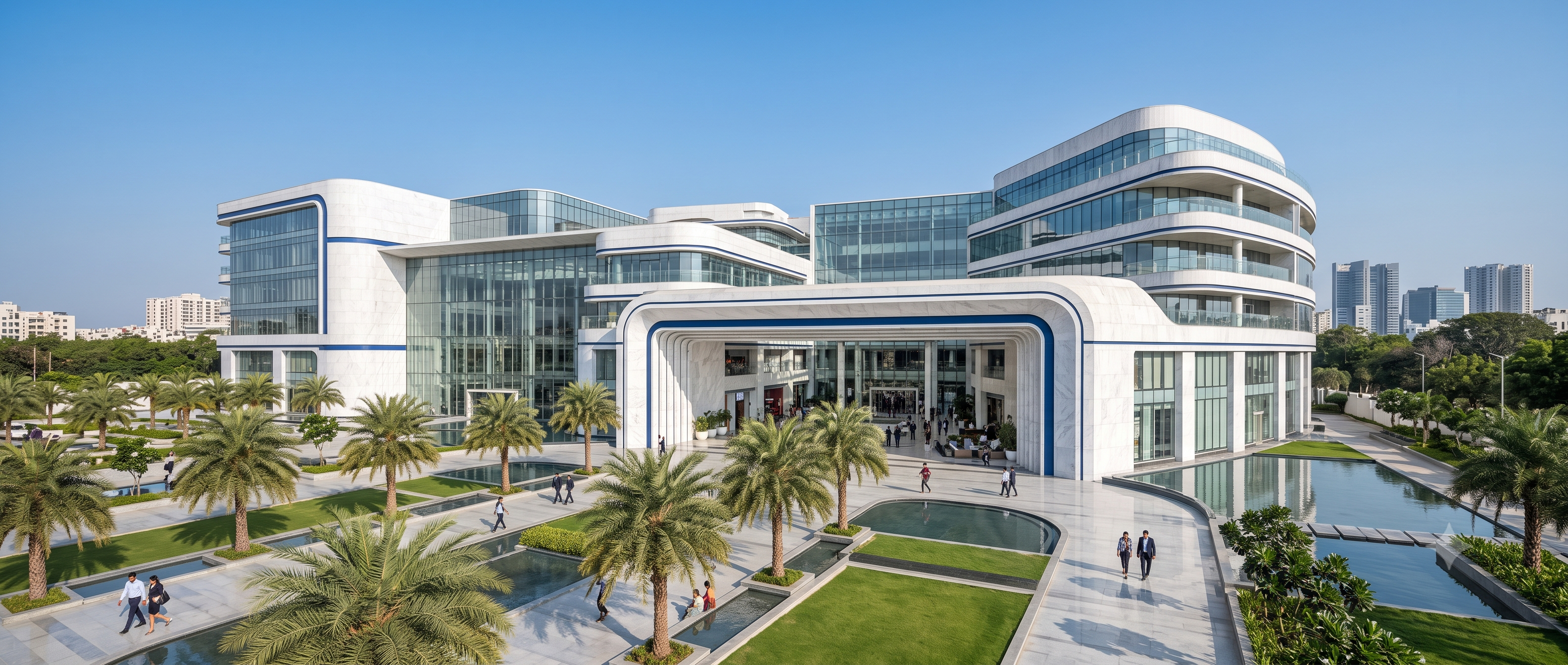 Commercial Complexes by Heavenly Constructions