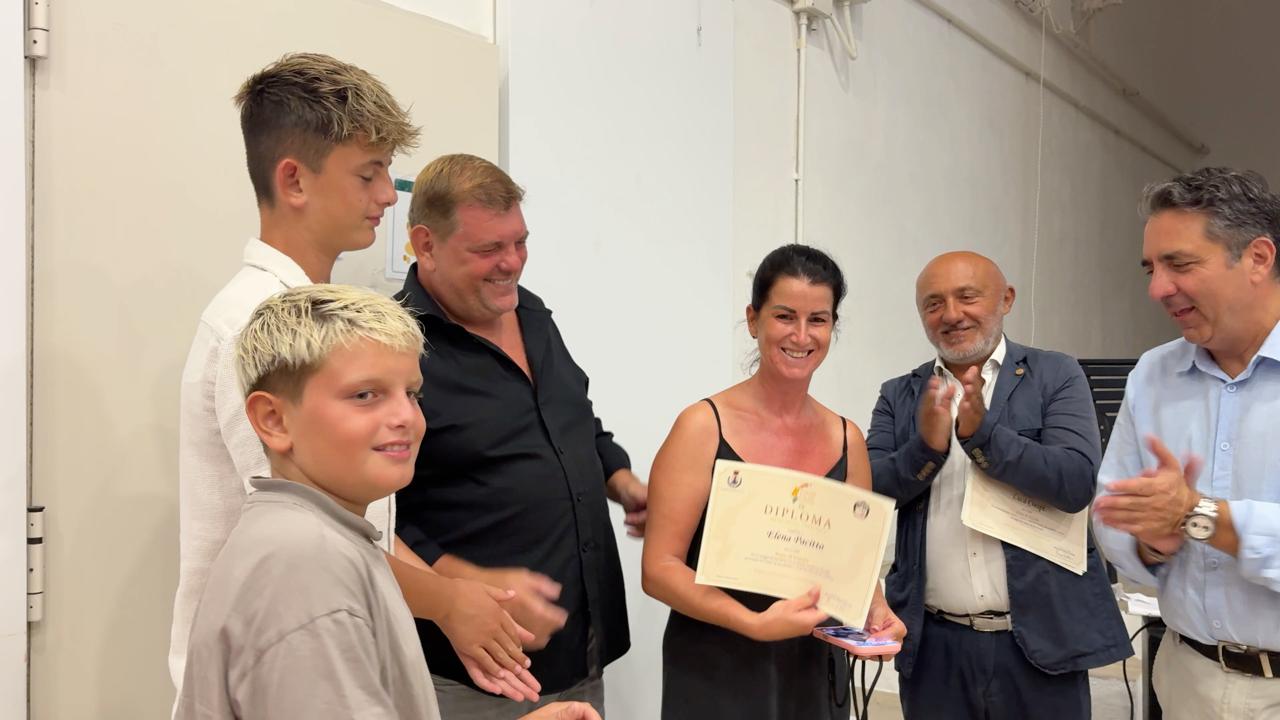 Un momento della premiazione.