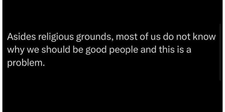 Post image for Why should we be good to others