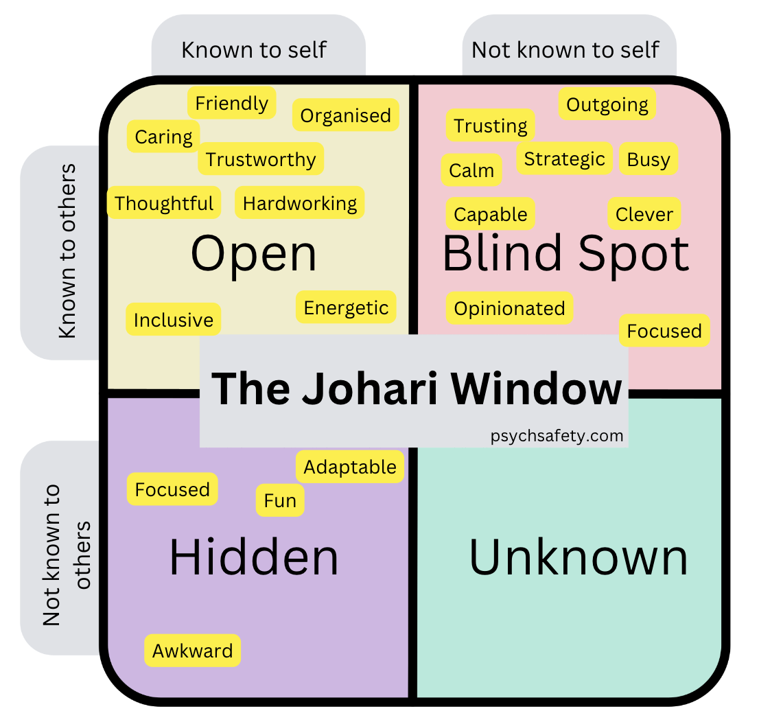 Post image for THE JOHARI WINDOW