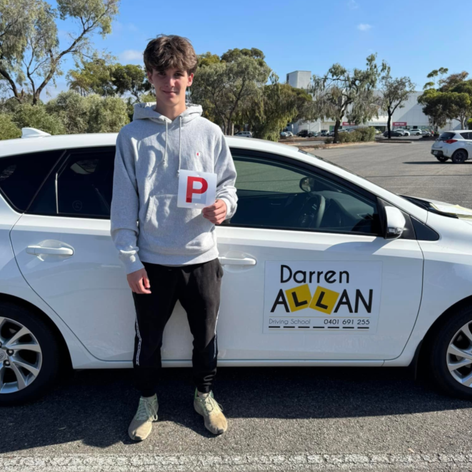 Darren Allan Driving School successful P-plater