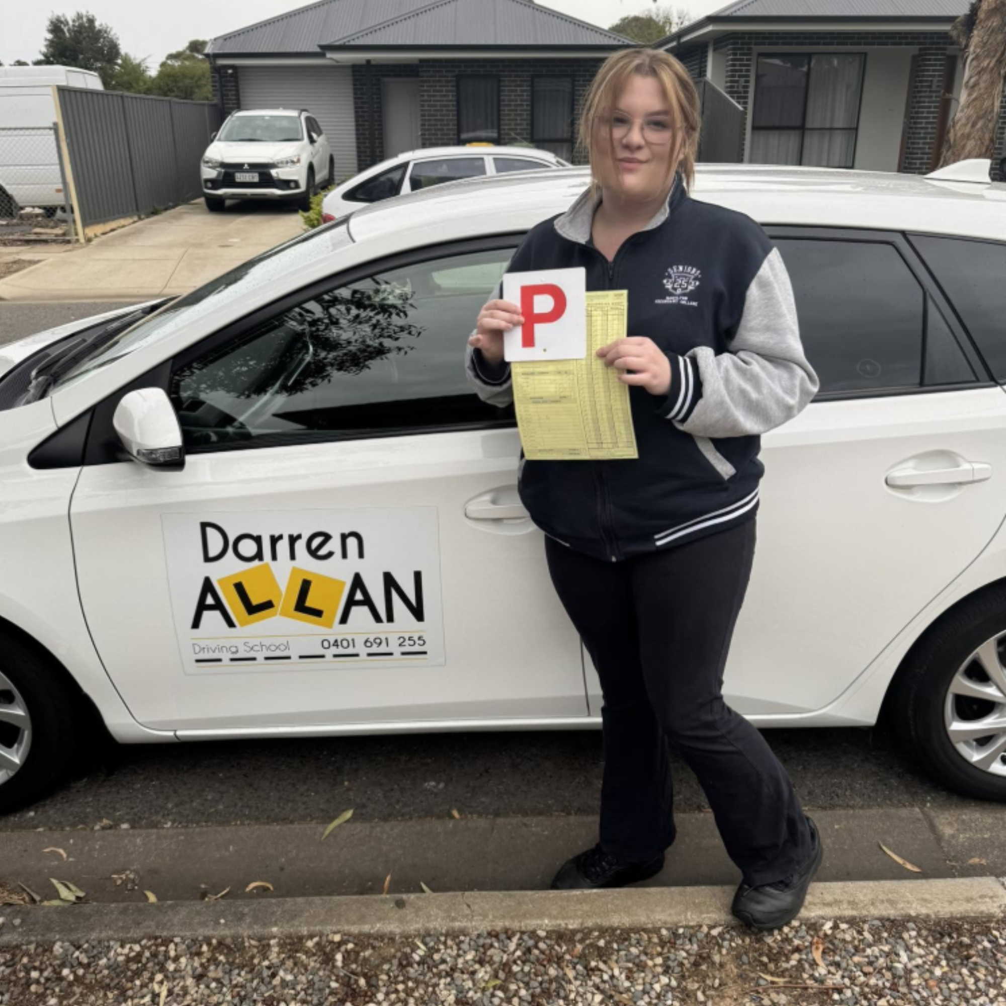 Darren Allan Driving School successful P-plater