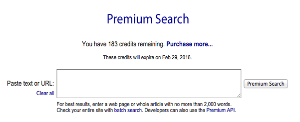 Copyscape alternative