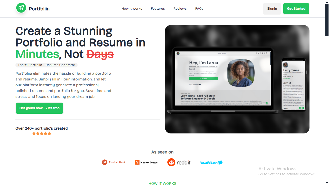 Portfoliia - I created PORTFOLIIA - a no code platform for creating porfolio's and resume's. | Divine