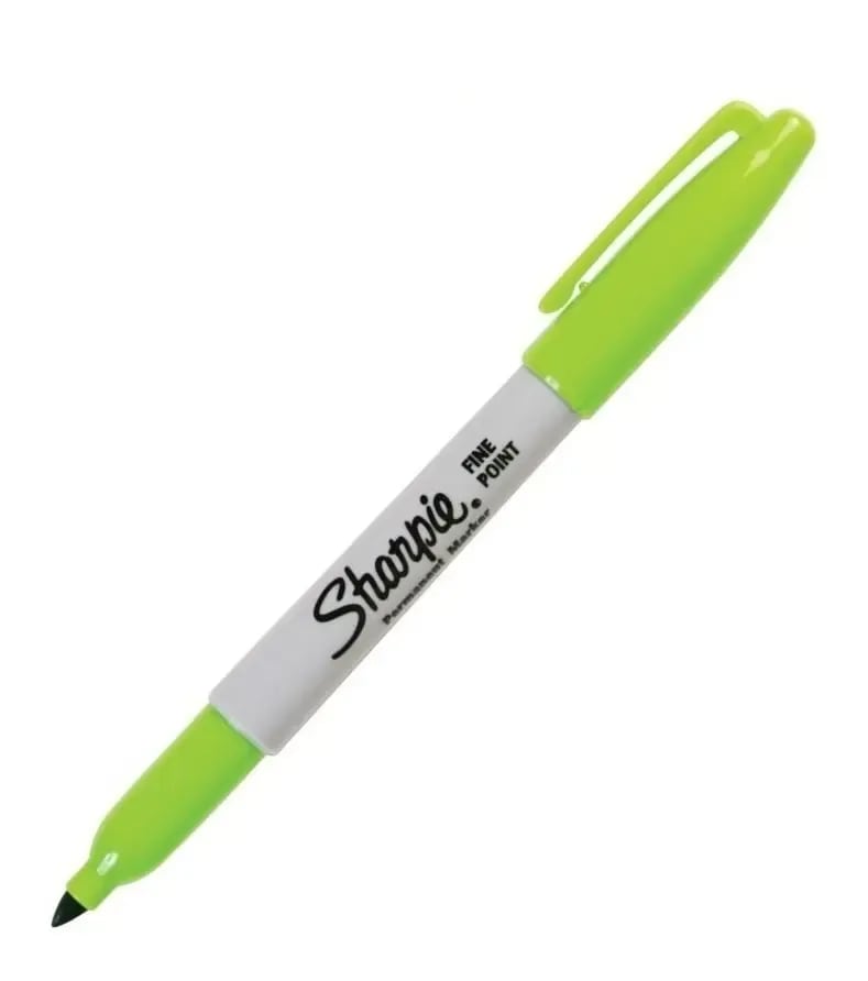 Imagen 2 de SHARPIE MARC PERM FINO - VERDE LIMA CAJA X 6 UNI