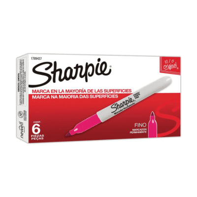 Imagen 1 de SHARPIE MARC PERM FINO - MAGENTA CAJA X 6 UNI