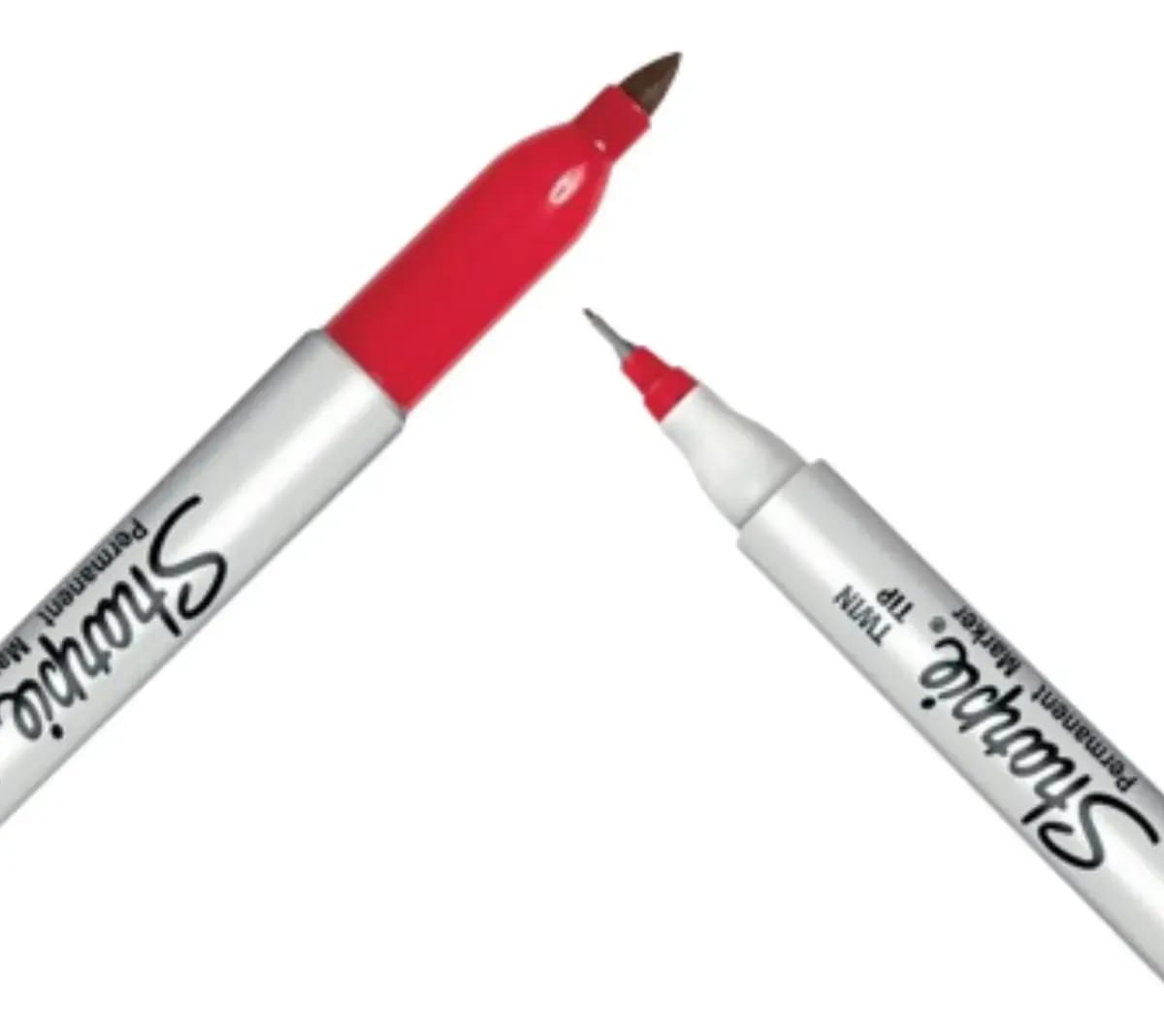 Imagen 2 de SHARPIE TWIN ROJO - 2 PUNTAS (FINO Y ULTRA FINO) CAJA X 12 UNID