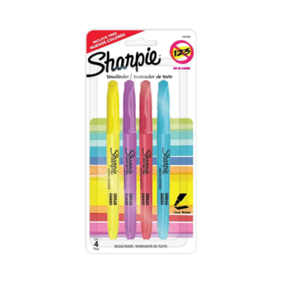 Imagen 1 de SHARPIE RESALTADOR POCKET SURTIDO - BLISTER X4