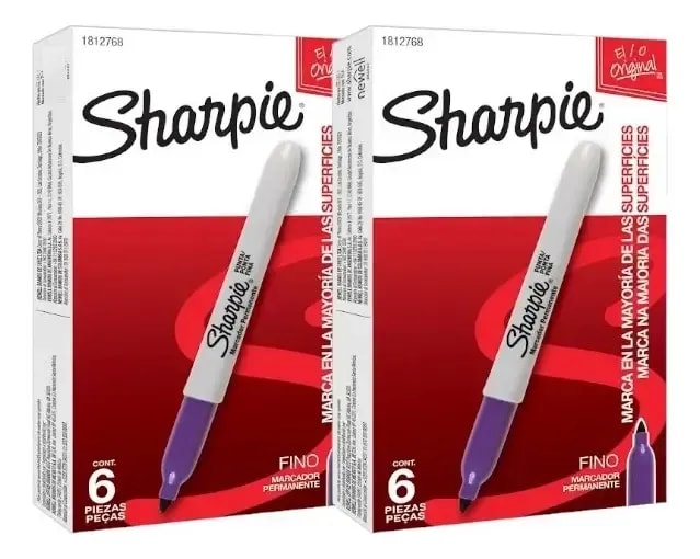 Imagen 1 de SHARPIE MARCADOR PUNTA FINA MORADO CAJA X 6 UNID