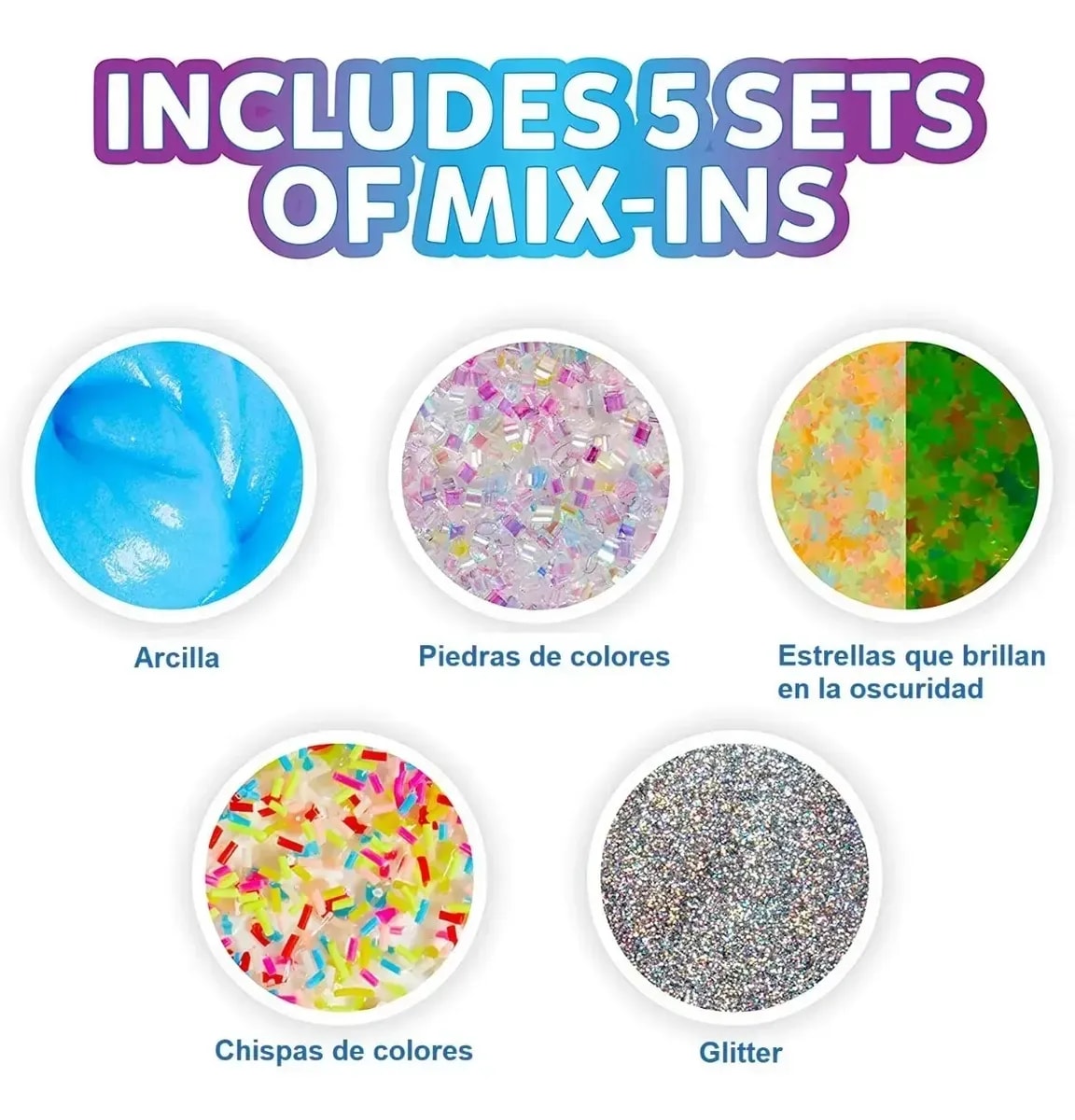 Imagen 4 de CUBETA DE GUE SLIME  DE 1.41 LT CON 5 TOPPINGS