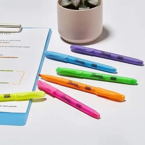 Imagen 3 de SHARPIE ACCENT POCKET RESALTADOR SURTIDO FLUO BLISTER X4