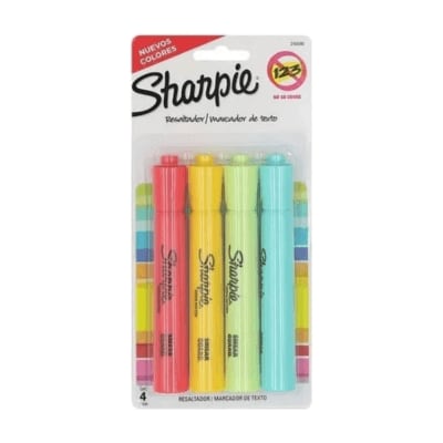 Imagen 1 de SHARPIE ACCENT TANK RESALTADOR SURTIDO FLUO BLISTER X4