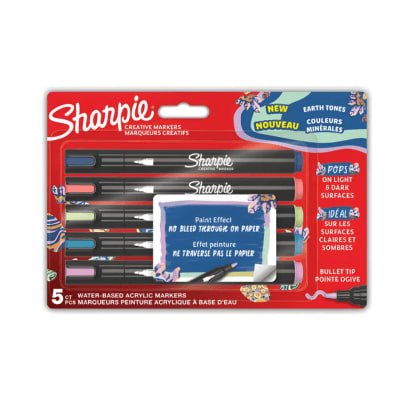 Imagen 1 de SHARPIE ACRILICO MARCADORES CREATIVOS TONOS DE LA NATURALEZA2 BLISTERX5 UNID