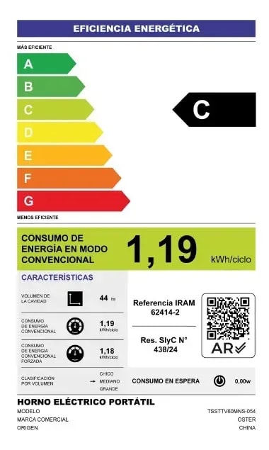 Imagen 4 de HORNO CON ROTISSERIE 60 LITROS