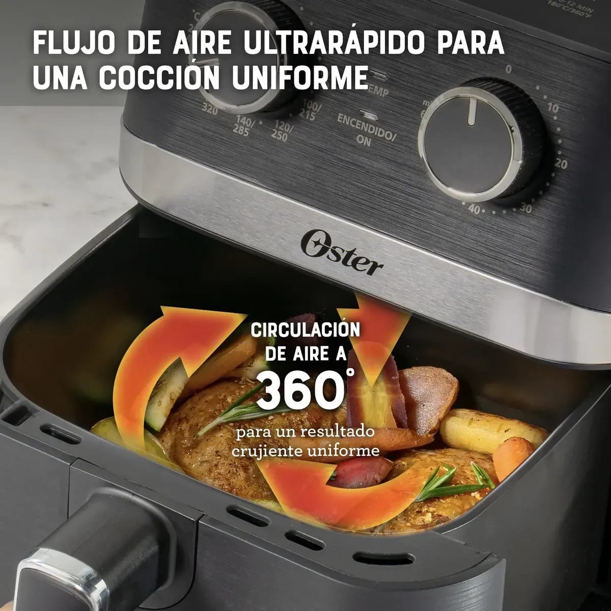 Imagen 5 de AIRFRYER MANUAL 4 LT. CON RECUBRIMIENTO DIAMOND FORCE