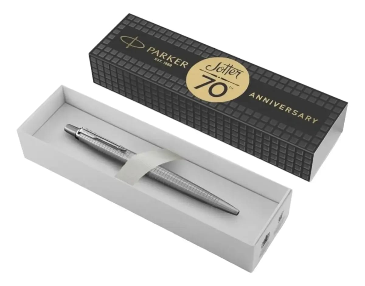 Imagen 3 de PARKER BOLIGRAFO JOTTER EDICIÓN 70 ANIVERSARIO ACERO INOXIDABLE TRIM CROMADO