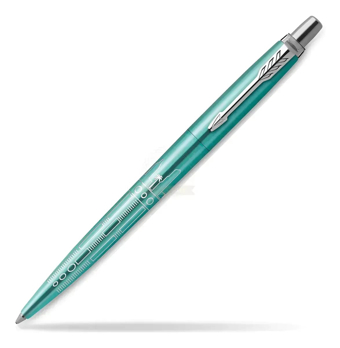 Imagen 2 de PARKER BOLIGRAFO JOTTER EDICIÓN ESPECIAL MIAMI TURQUESA TRIM CROMADO
