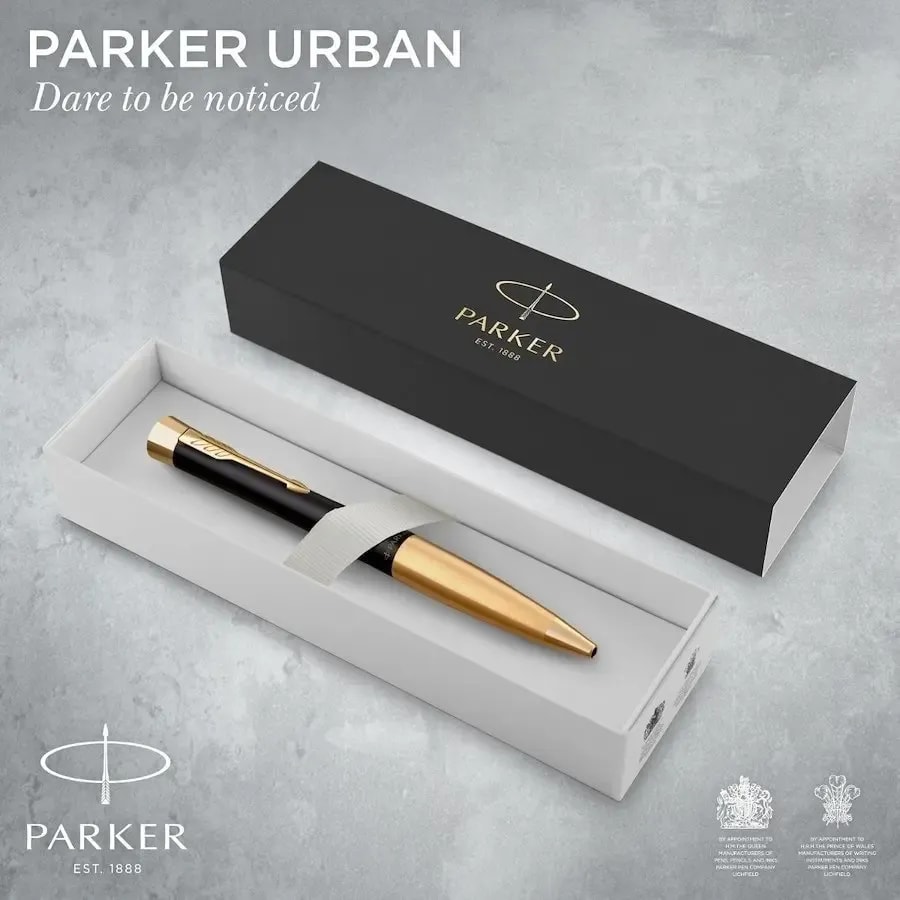 Imagen 3 de PARKER BOLIGRAFO URBAN NEGRO MATE - TRIM DORADO
