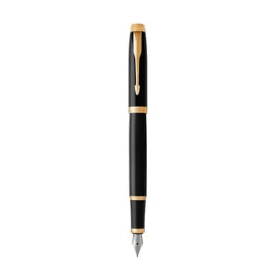 Imagen 1 de PARKER PLUMA ESTILOGRÁFICA IM NEGRO TRIM DORADO