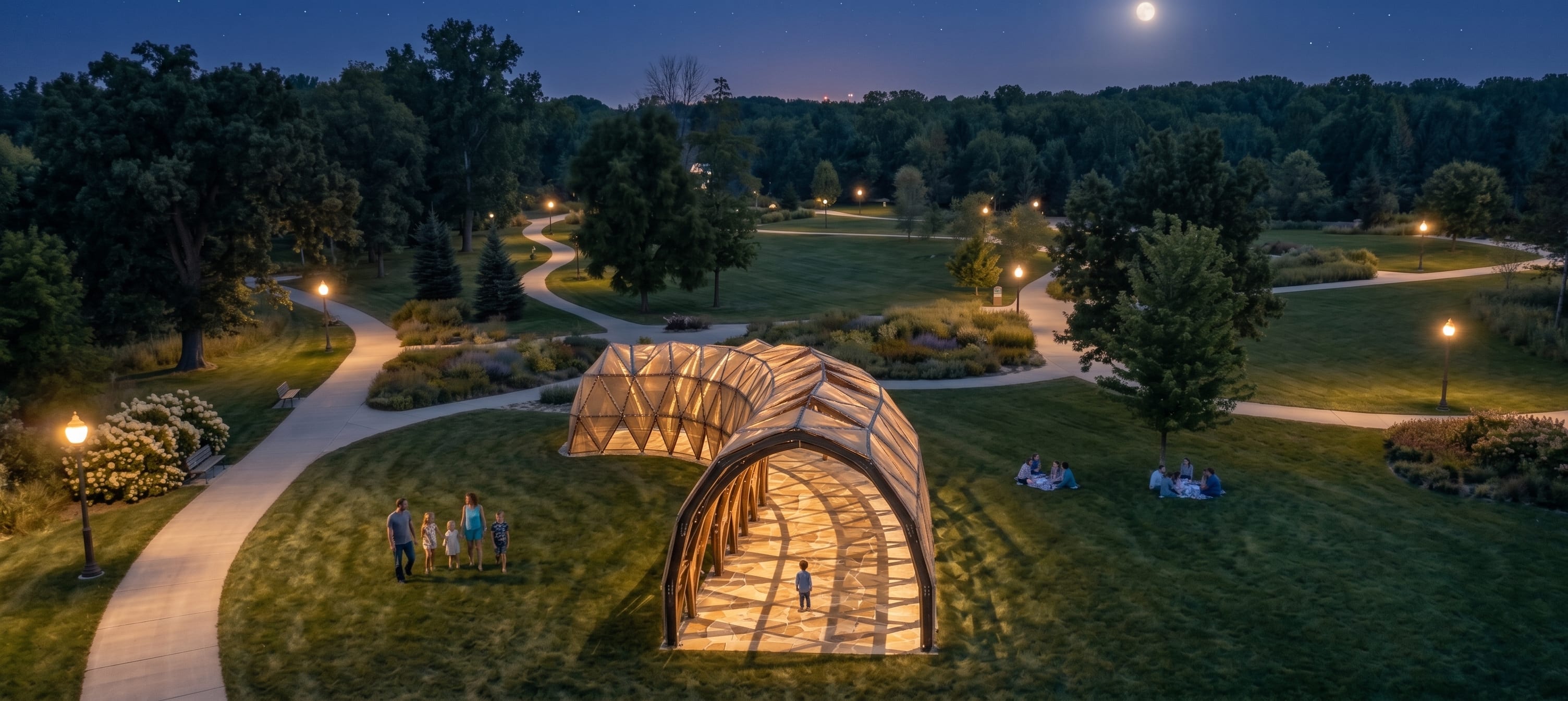 Sun Pavilion Rendered View