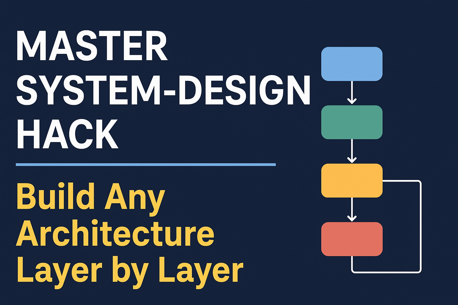 🚀 Master System Design Hack: Build Any Architecture Layer by Layer