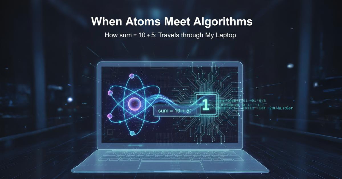 When Atoms Meet Algorithms: How sum = 10 + 5; Travels through My Laptop