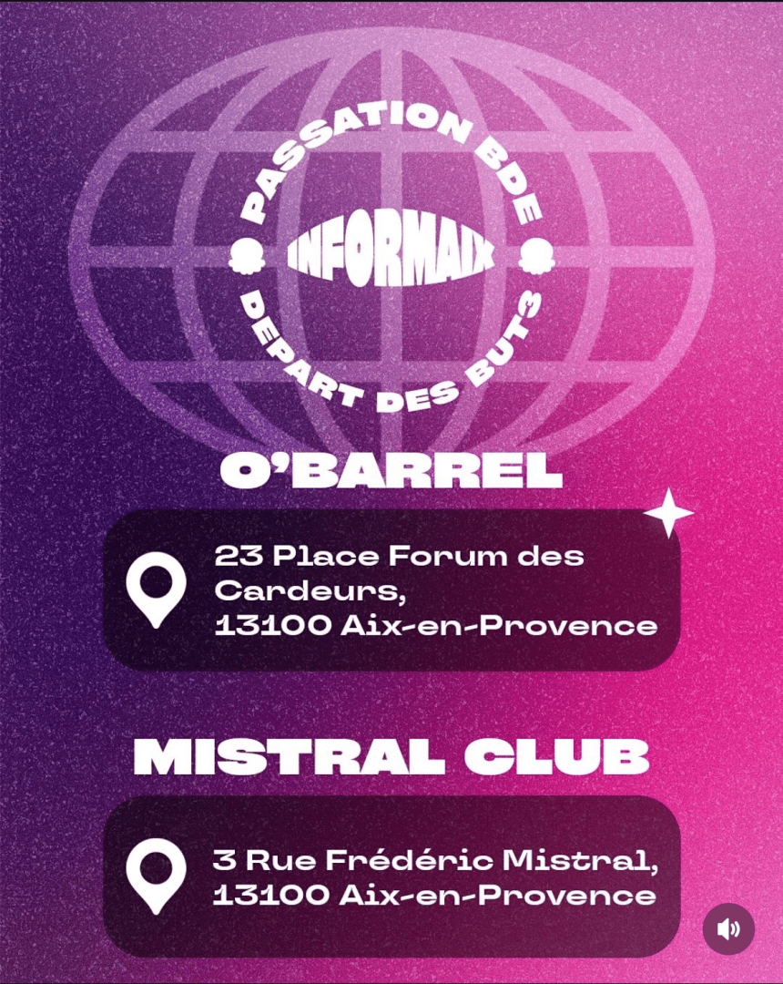 SOIRÉE DE PASSATION BDE INFORMAIX - Image 3