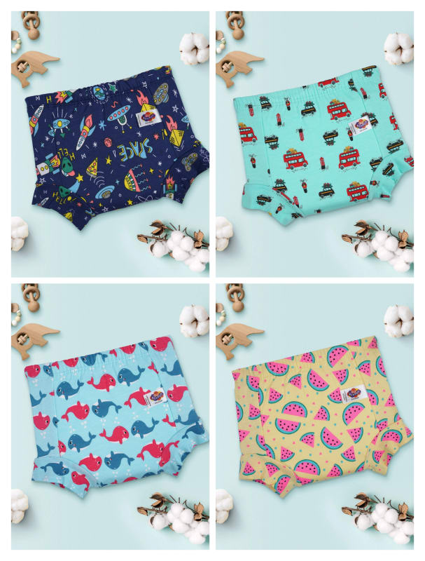 SnugFit Padded Shorts - Pack of 4 (30% Discount)