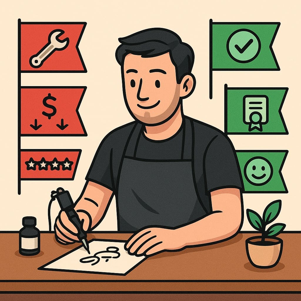 Tattoo portfolio warning signs and red flags to watch for