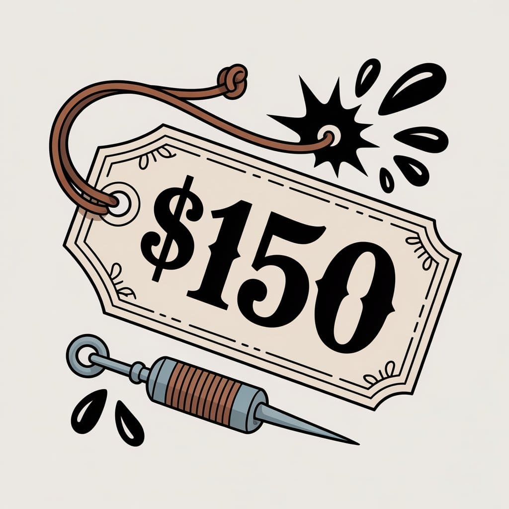 Balanced scale illustration showing quality indicators and pricing elements