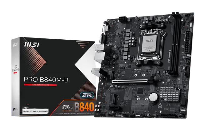 MOTHERBOARD MSI PRO B840M-B S/V/L AMD mATX DDR5